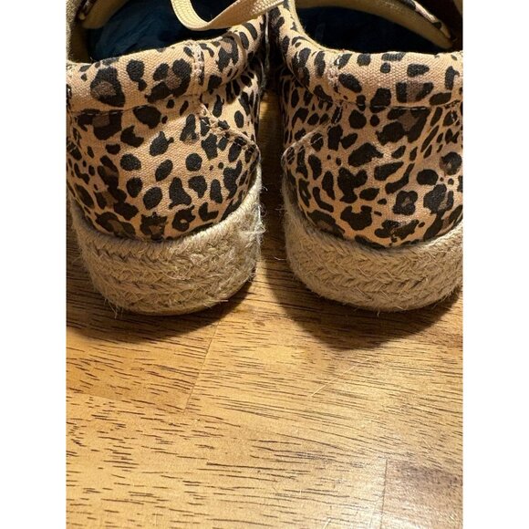 CORKYS Boutique Espadrille Leopard Sneakers Boho Animal Quiet Luxury Size 6 - Picture 4 of 8